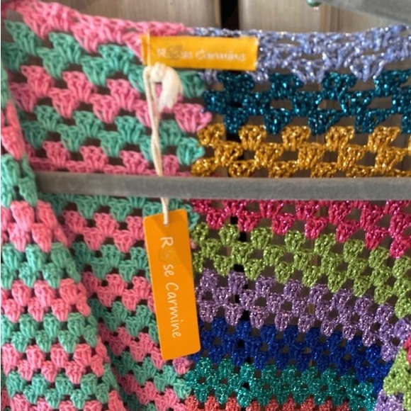 Rose carmine wrap sweater - Picture 3 of 4